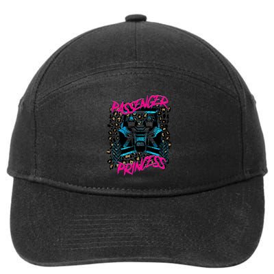 Sxs Utv Passenger Princess Adventure Offroad 7-Panel Snapback Hat