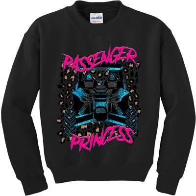 Sxs Utv Passenger Princess Adventure Offroad Kids Sweatshirt