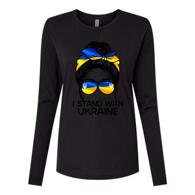 Support Ukraine Pride I Stand With Ukraine Flag Funny Gift Womens Cotton Relaxed Long Sleeve T-Shirt