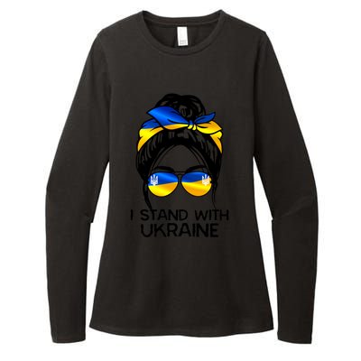 Support Ukraine Pride I Stand With Ukraine Flag Funny Gift Womens CVC Long Sleeve Shirt