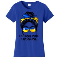 Support Ukraine Pride I Stand With Ukraine Flag Funny Gift Women's T-Shirt