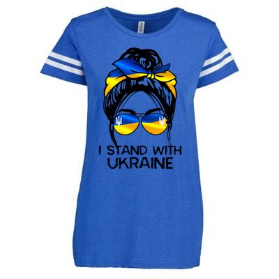 Support Ukraine Pride I Stand With Ukraine Flag Funny Gift Enza Ladies Jersey Football T-Shirt