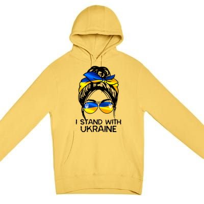 Support Ukraine Pride I Stand With Ukraine Flag Gift Premium Pullover Hoodie