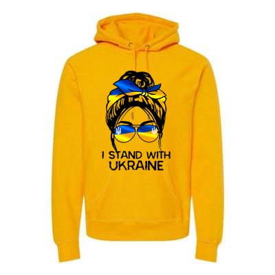 Support Ukraine Pride I Stand With Ukraine Flag Gift Premium Hoodie