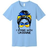 Support Ukraine Pride I Stand With Ukraine Flag Gift Premium T-Shirt