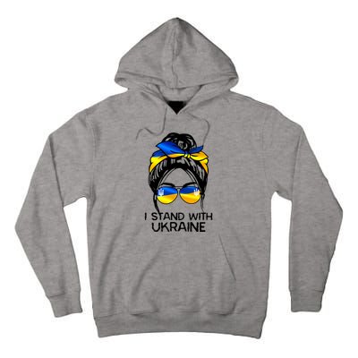 Support Ukraine Pride I Stand With Ukraine Flag Gift Tall Hoodie