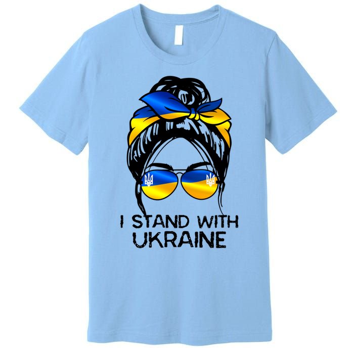 Support Ukraine Pride I Stand With Ukraine Flag Cute Gift Premium T-Shirt