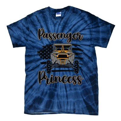 Sxs Utv Passenger Princess Orange Flag Tie-Dye T-Shirt