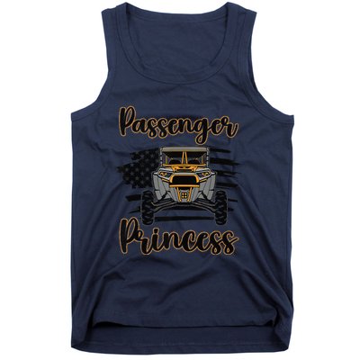 Sxs Utv Passenger Princess Orange Flag Tank Top