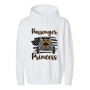 Sxs Utv Passenger Princess Orange Flag Garment-Dyed Fleece Hoodie