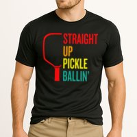 Straight Up Pickle Ballin' For Pickleball Lovers Cooling Performance Crew T-Shirt