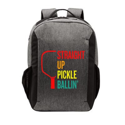 Straight Up Pickle Ballin' For Pickleball Lovers Vector Backpack