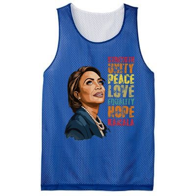 Strength Unity Peace Love Equality Hope Kamala Harris Mesh Reversible Basketball Jersey Tank