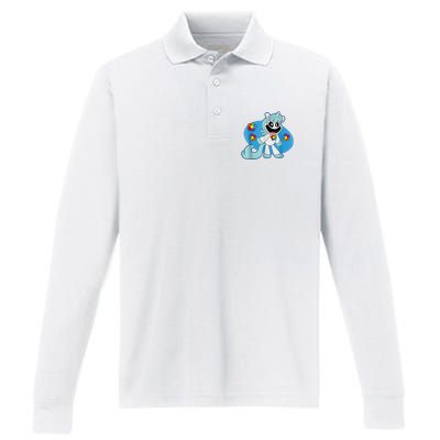 Smiling Unicorn Plush Critters Costume Performance Long Sleeve Polo