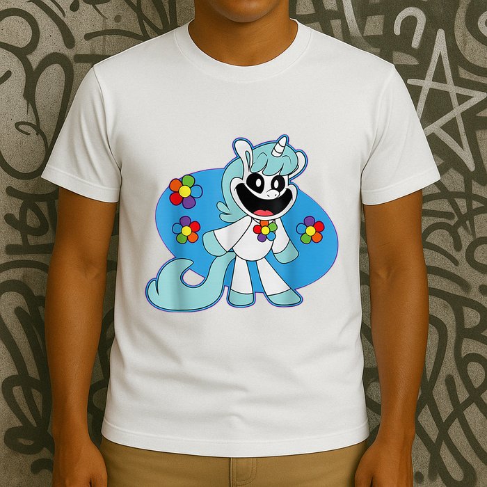 Smiling Unicorn Plush Critters Costume T-Shirt