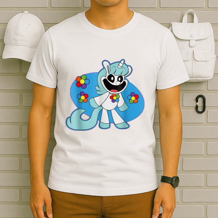 Smiling Unicorn Plush Critters Costume T-Shirt