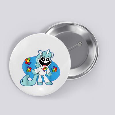Smiling Unicorn Plush Critters Costume Button