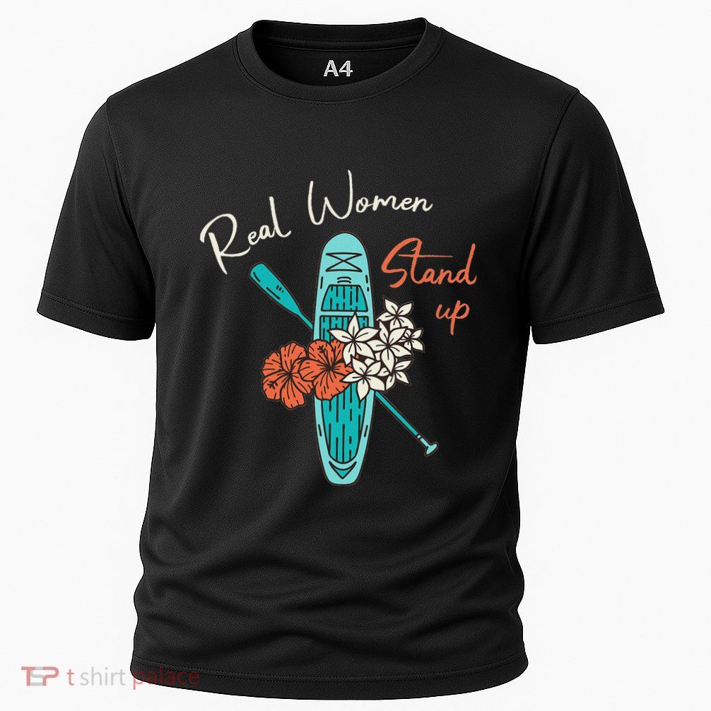 Stand Up Paddling Real Women Stand Up Sup Paddle Cooling Performance Crew T-Shirt