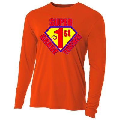 Super 1st Grade Teacher Cooling Performance Long Sleeve Crew