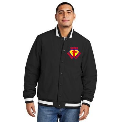 Super 1st Grade Teacher Insulated Varsity Jacket