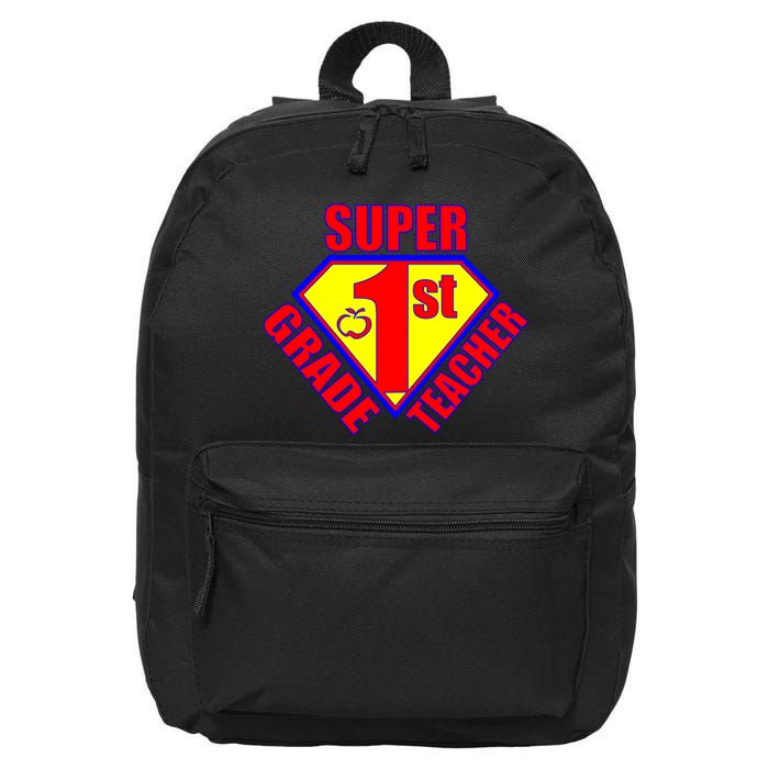 Super 1st Grade Teacher 16 in Basic Backpack