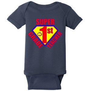 Super 1st Grade Teacher Baby Bodysuit