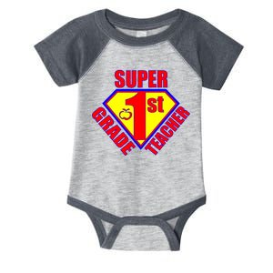 Super 1st Grade Teacher Infant Baby Jersey Bodysuit