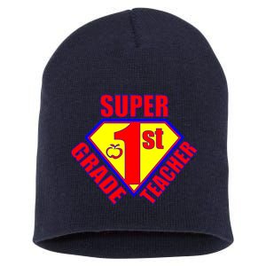 Super 1st Grade Teacher Short Acrylic Beanie