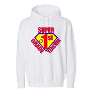 Super 1st Grade Teacher Garment-Dyed Fleece Hoodie