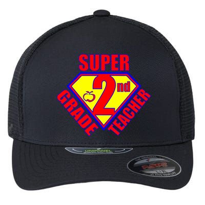 Super 2nd Grade Teacher Flexfit Unipanel Trucker Cap