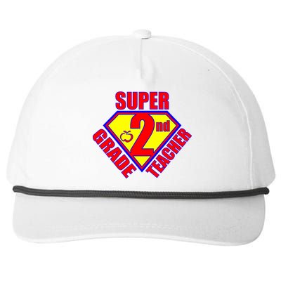 Super 2nd Grade Teacher Snapback Five-Panel Rope Hat