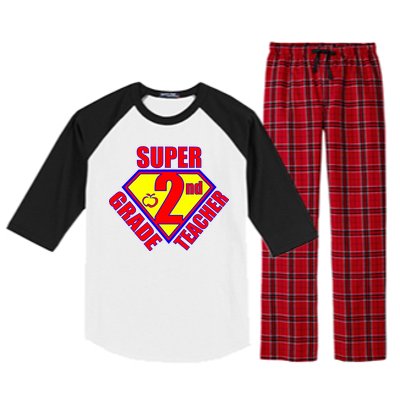 Super 2nd Grade Teacher Raglan Sleeve Pajama Set