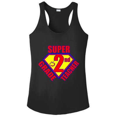 Super 2nd Grade Teacher Ladies PosiCharge Competitor Racerback Tank