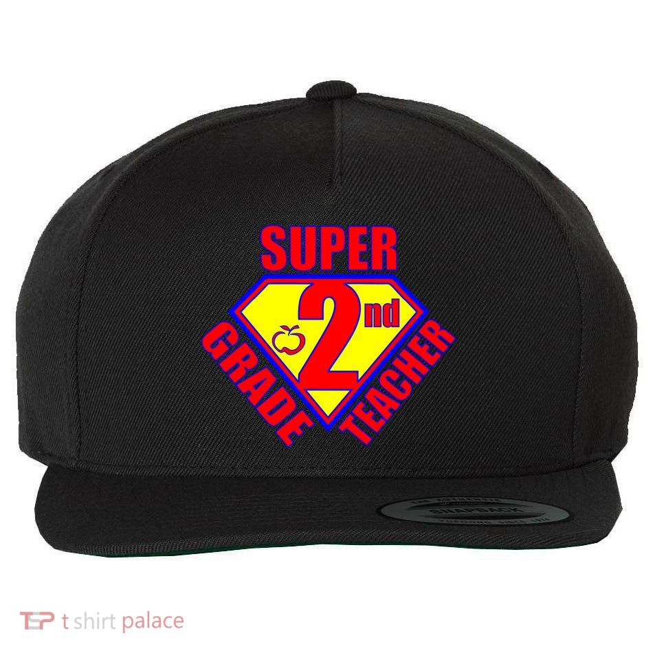 Super 2nd Grade Teacher Wool Snapback Cap