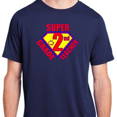 Super 2nd Grade Teacher Adult ChromaSoft Performance T-Shirt