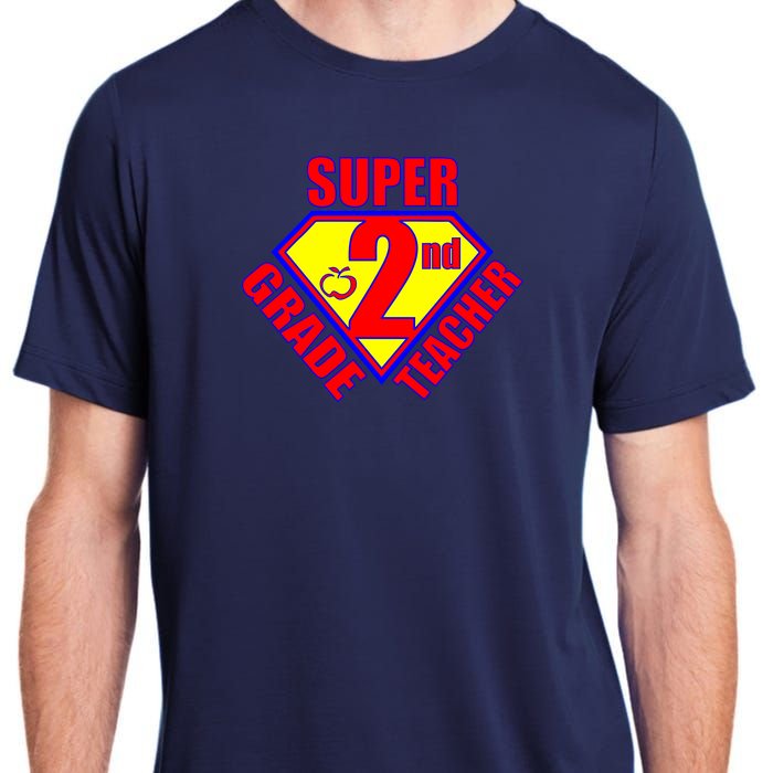 Super 2nd Grade Teacher Adult ChromaSoft Performance T-Shirt