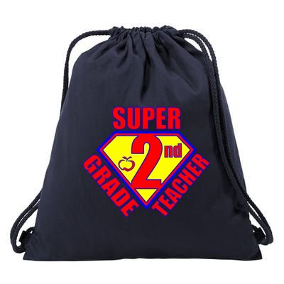 Super 2nd Grade Teacher Drawstring Bag