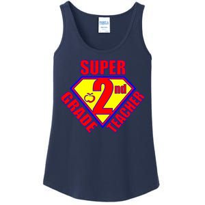 Super 2nd Grade Teacher Ladies Essential Tank