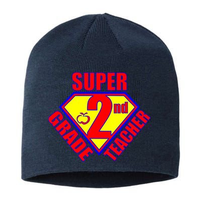 Super 2nd Grade Teacher Sustainable Beanie