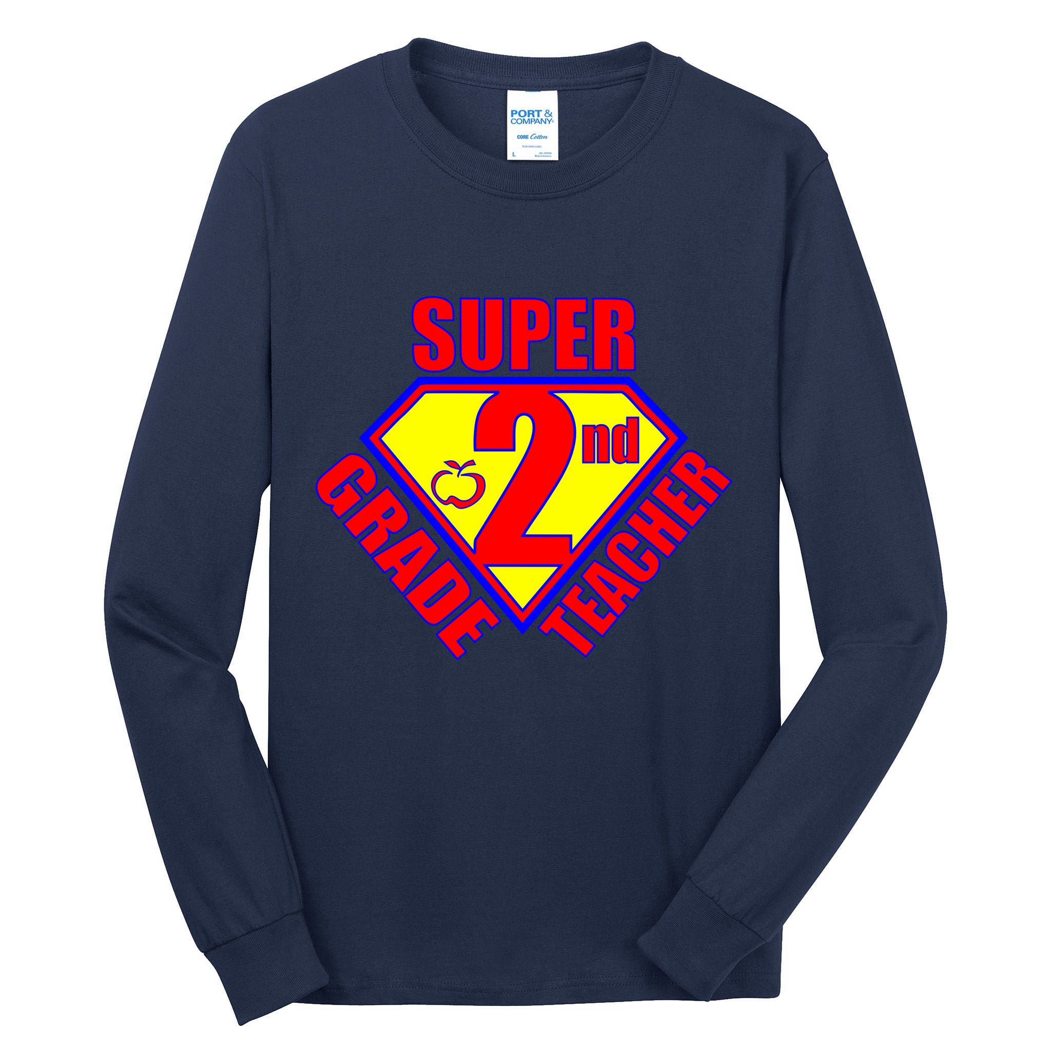 Super 2nd Grade Teacher Tall Long Sleeve T-Shirt
