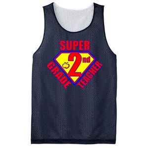 Super 2nd Grade Teacher Mesh Reversible Basketball Jersey Tank