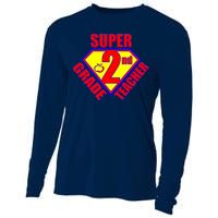 Super 2nd Grade Teacher Cooling Performance Long Sleeve Crew