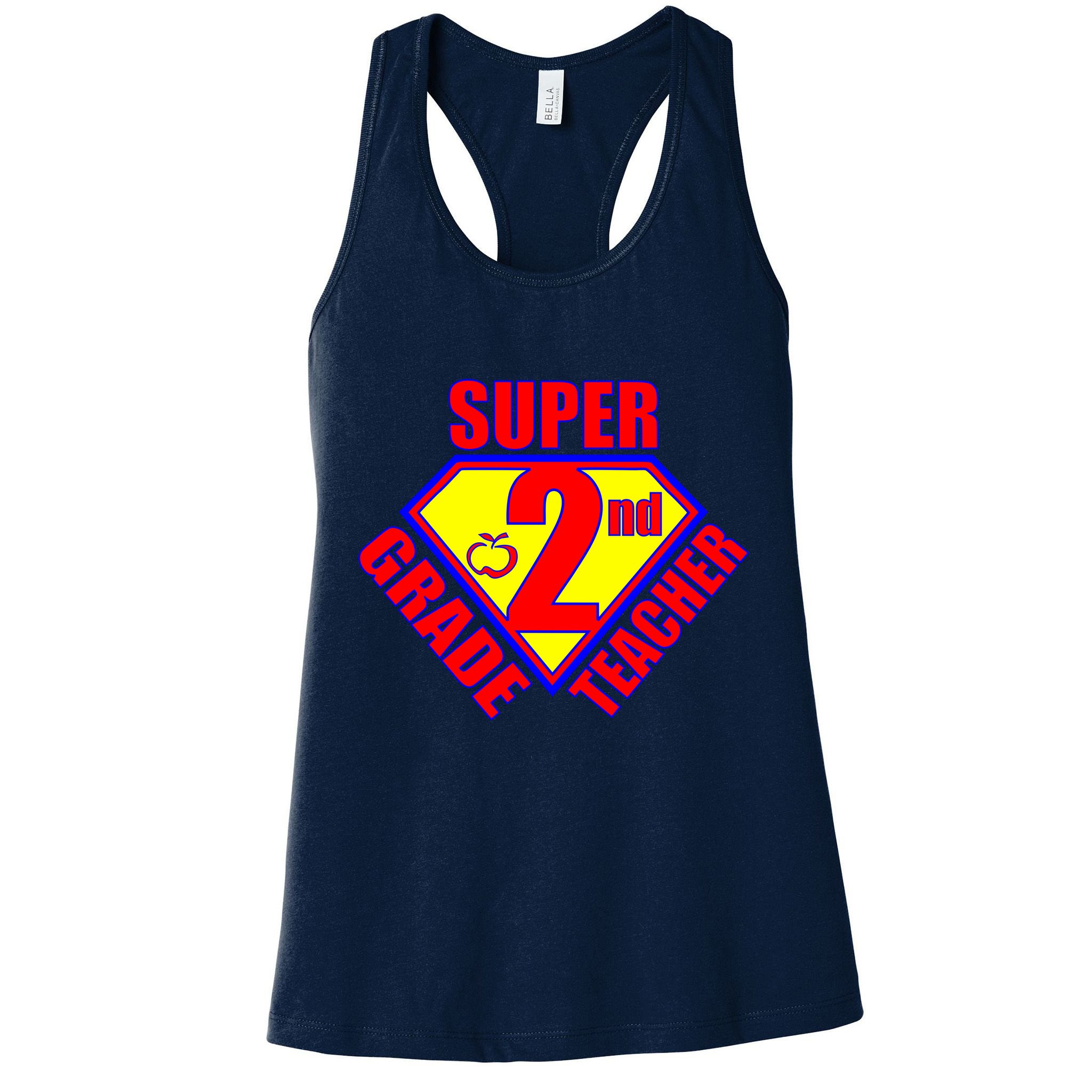 Super 2nd Grade Teacher Womens Tank Top