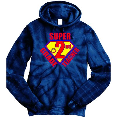 Super 2nd Grade Teacher Tie Dye Hoodie