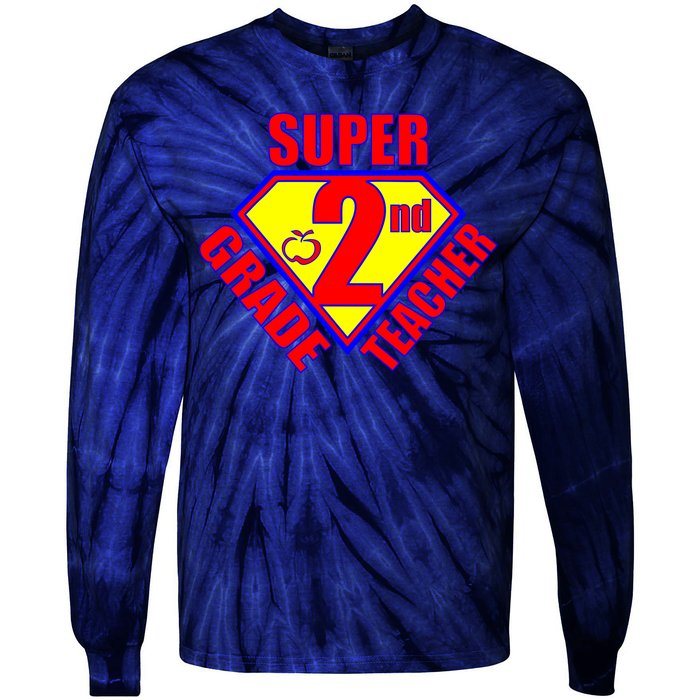 Super 2nd Grade Teacher Tie-Dye Long Sleeve Shirt