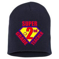 Super 2nd Grade Teacher Short Acrylic Beanie