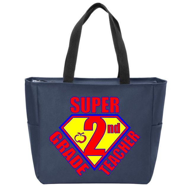 Super 2nd Grade Teacher Zip Tote Bag