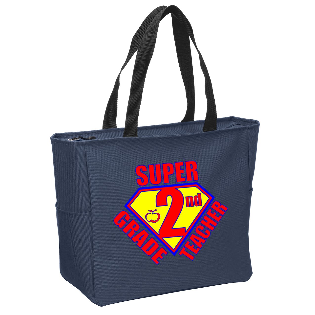 Super 2nd Grade Teacher Zip Tote Bag