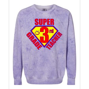 Super 3rd Grade Teacher Colorblast Crewneck Sweatshirt