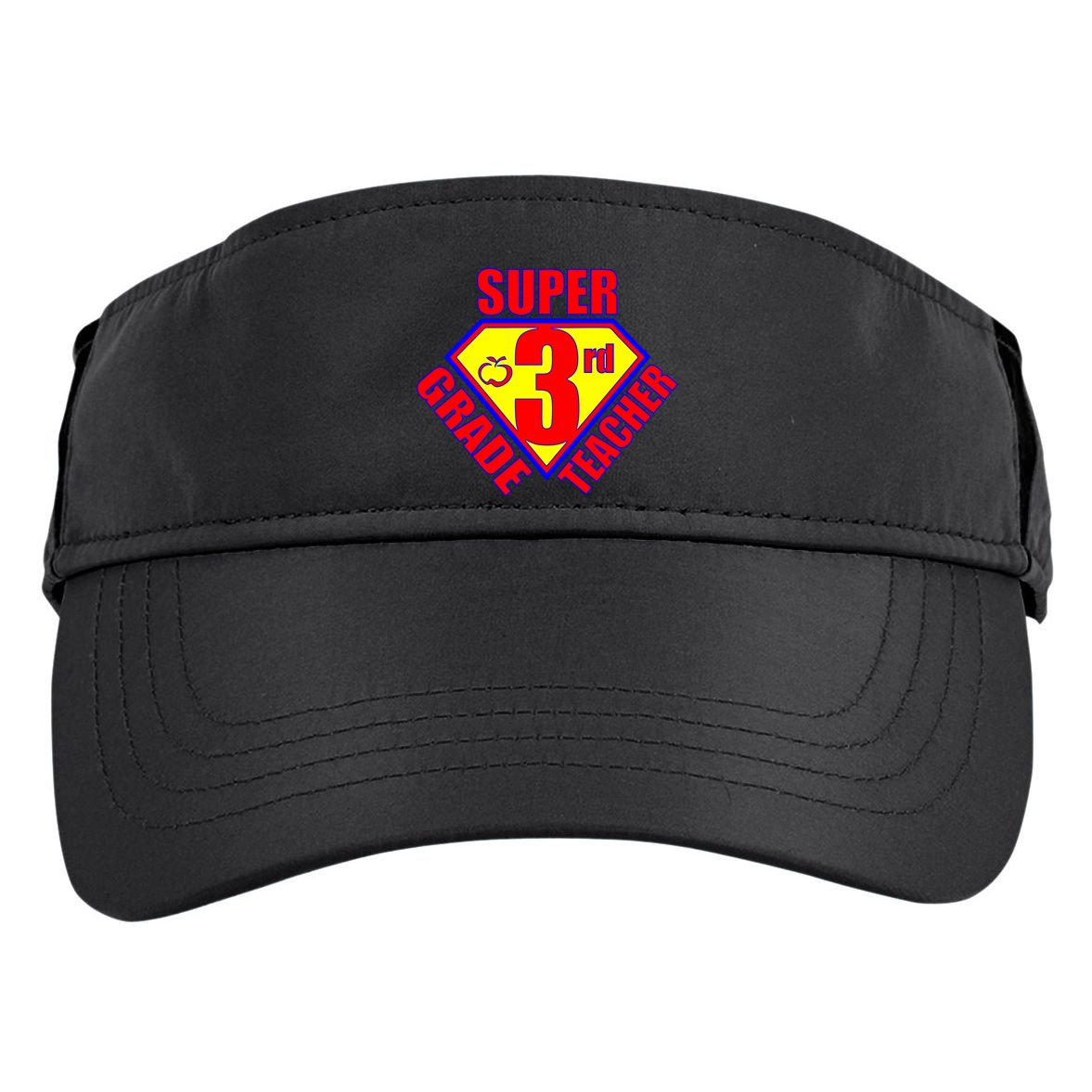 Super 3rd Grade Teacher Adult Drive Performance Visor